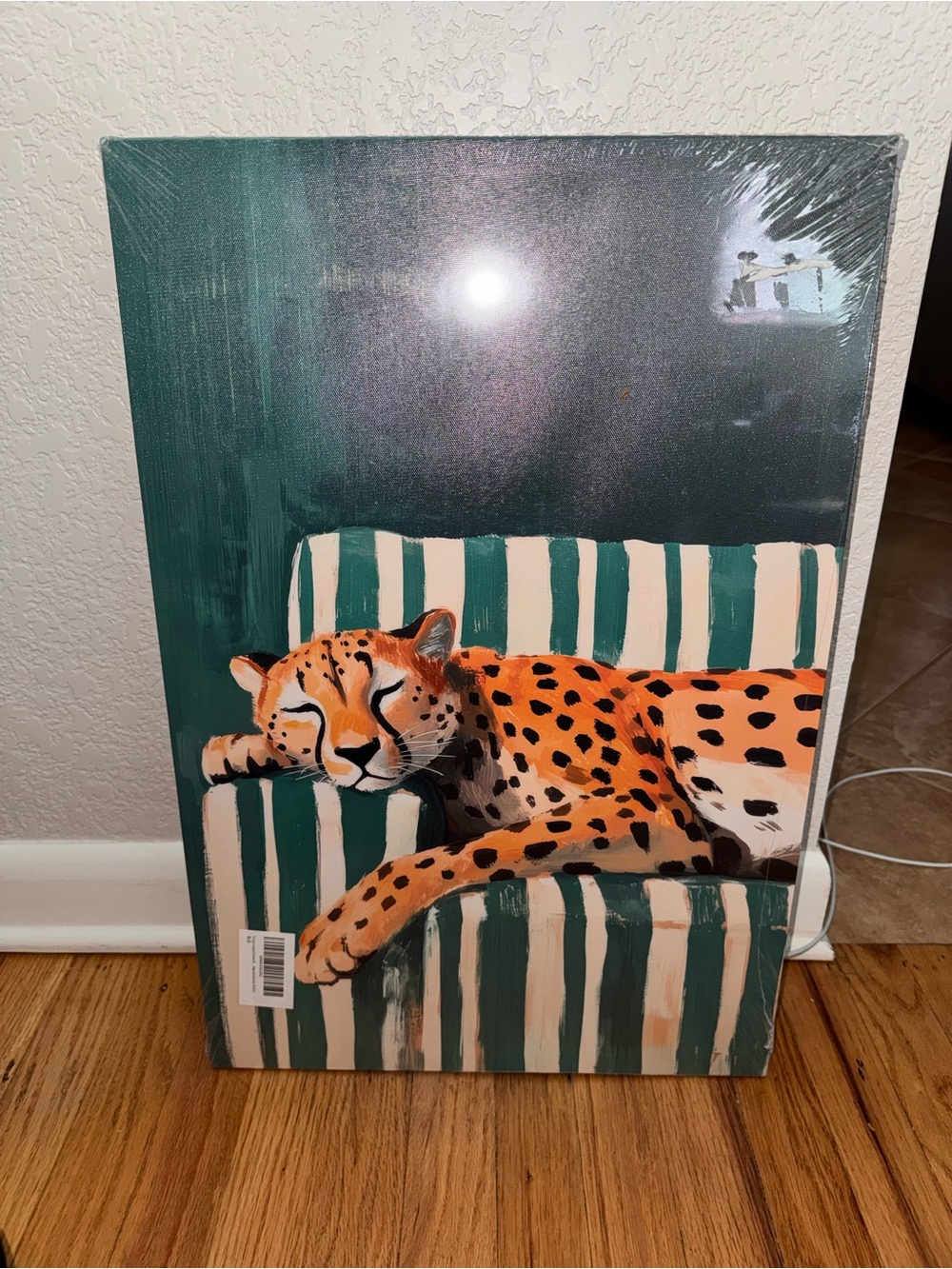 Sleepy Leopard/Cheetah Canvas Wall Art